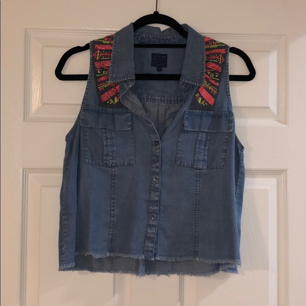 Denim tank top